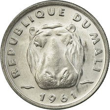 Coin, Mali, 5 Francs, 1961, Paris, AU(55-58), Aluminum, KM:2
