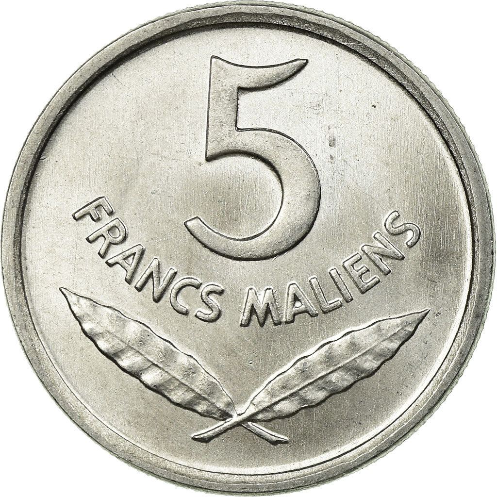 Coin, Mali, 5 Francs, 1961, Paris, AU(55-58), Aluminum, KM:2