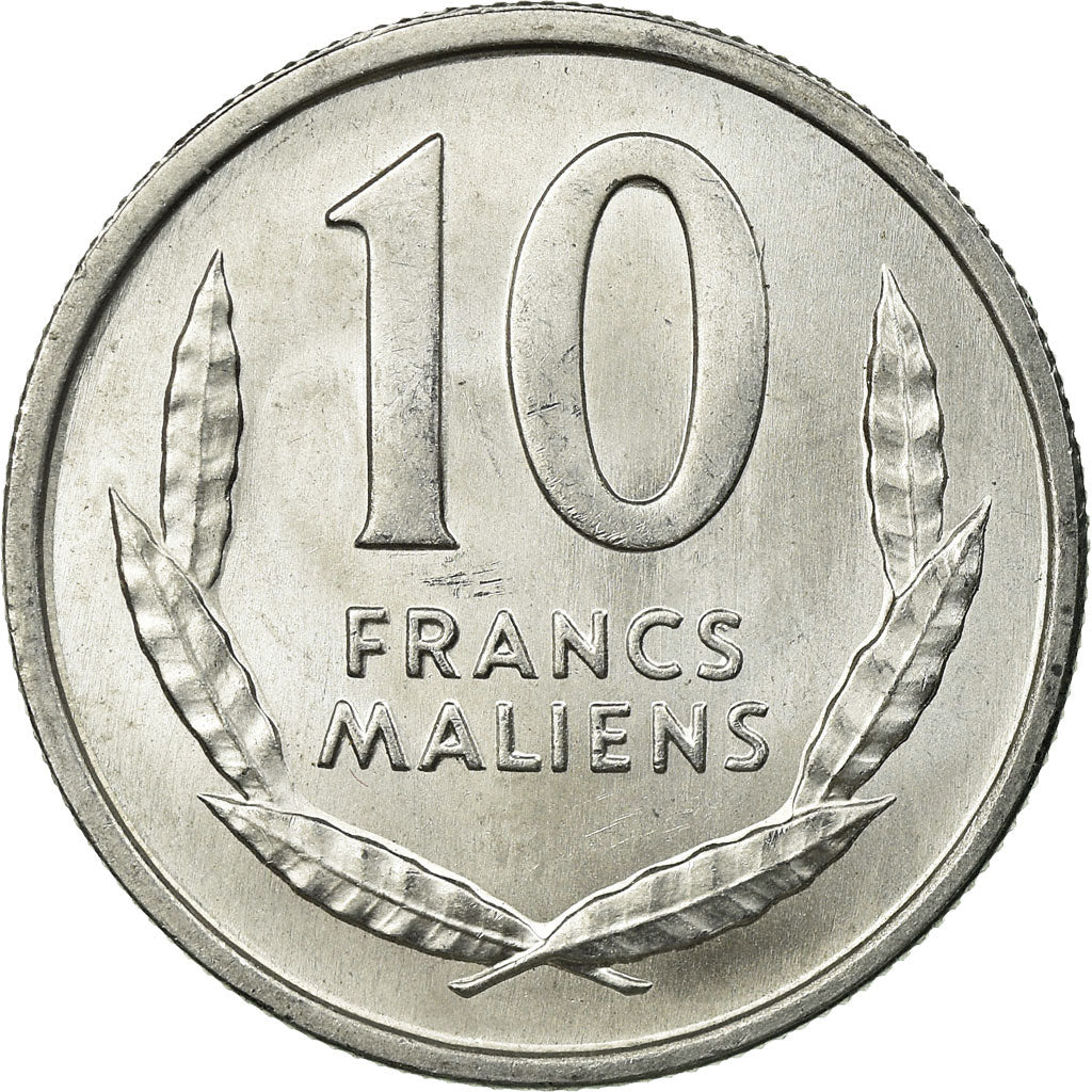 Coin, Mali, 10 Francs, 1961, Paris, AU(55-58), Aluminum, KM:3