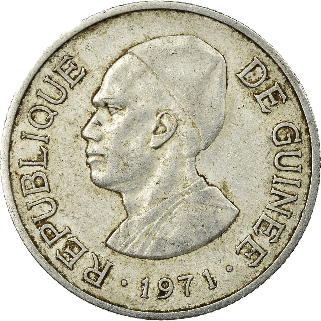Coin, Guinea, 2 Sylis, 1971, EF(40-45), Aluminum, KM:44