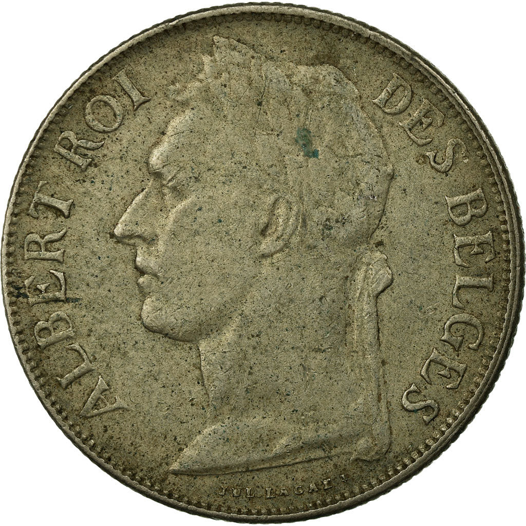 Coin, Belgian Congo, Franc, 1920, EF(40-45), Copper-nickel, KM:20