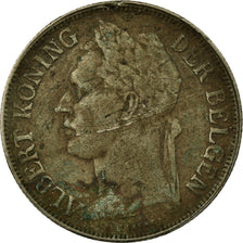 Moneta, Congo belga, Franc, 1923, MB+, Rame-nichel, KM:21