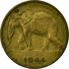 Coin, Belgian Congo, Franc, 1944, VF(30-35), Brass, KM:26