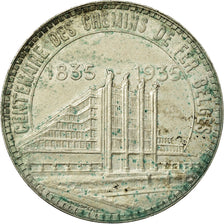 Coin, Belgium, 50 Francs, 50 Frank, 1935, EF(40-45), Silver, KM:106.1