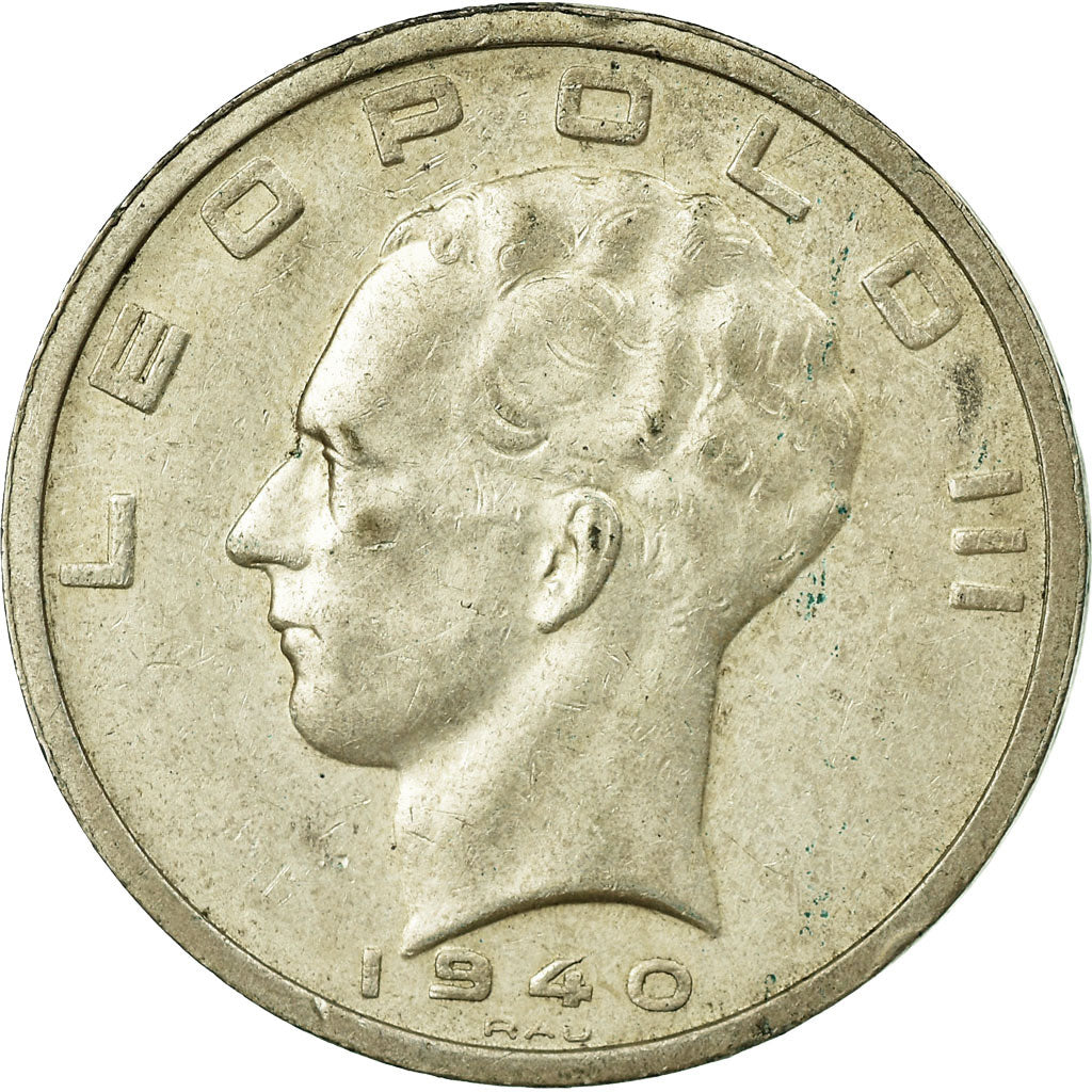 Coin, Belgium, 50 Francs, 50 Frank, 1940, EF(40-45), Silver, KM:121