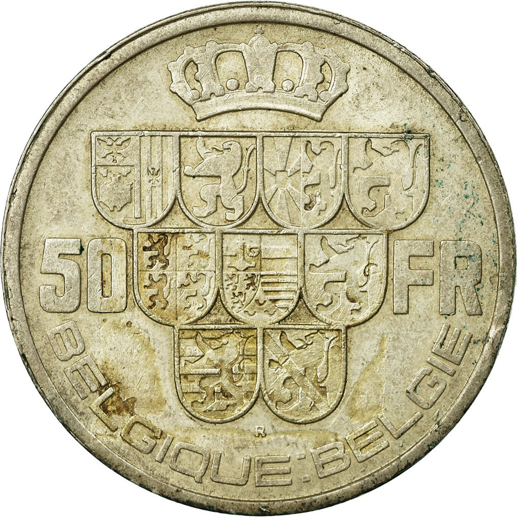 Coin, Belgium, 50 Francs, 50 Frank, 1940, EF(40-45), Silver, KM:121