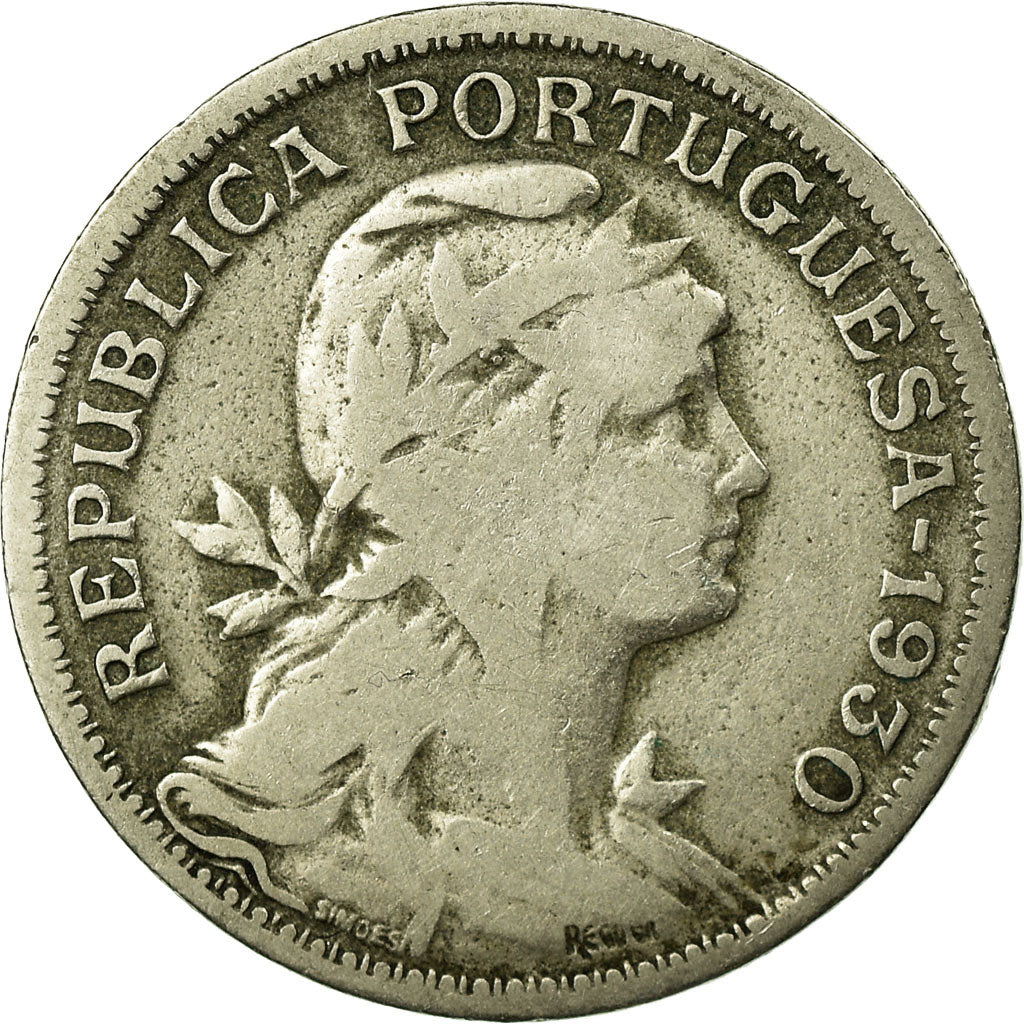 Coin, Cape Verde, 50 Centavos, 1930, VF(20-25), Nickel-Bronze, KM:4