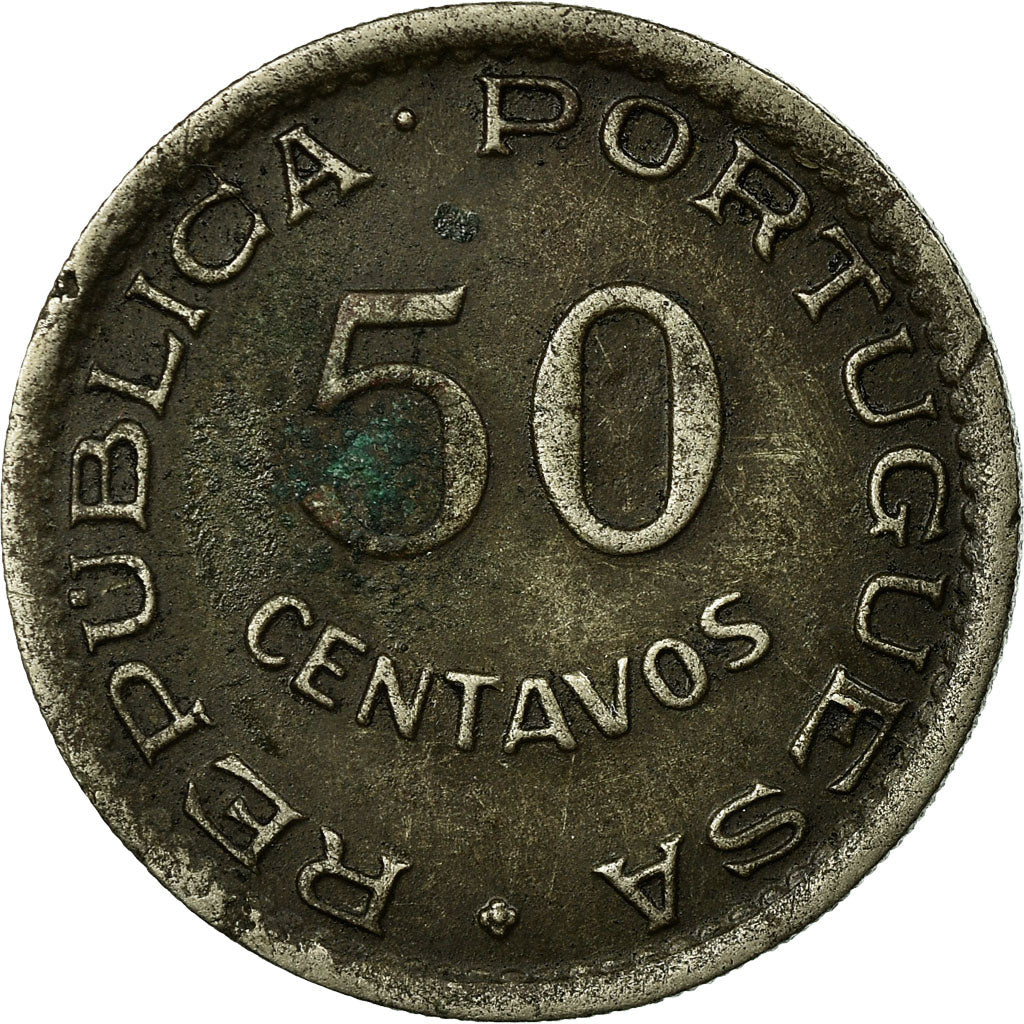 Coin, Cape Verde, 50 Centavos, 1949, EF(40-45), Nickel-Bronze, KM:6