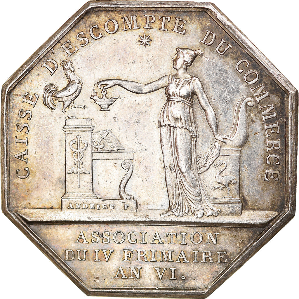 Frankreich, Medaille, Savings Bank, Napoleon I, Caisse d'Escompte du Commerce