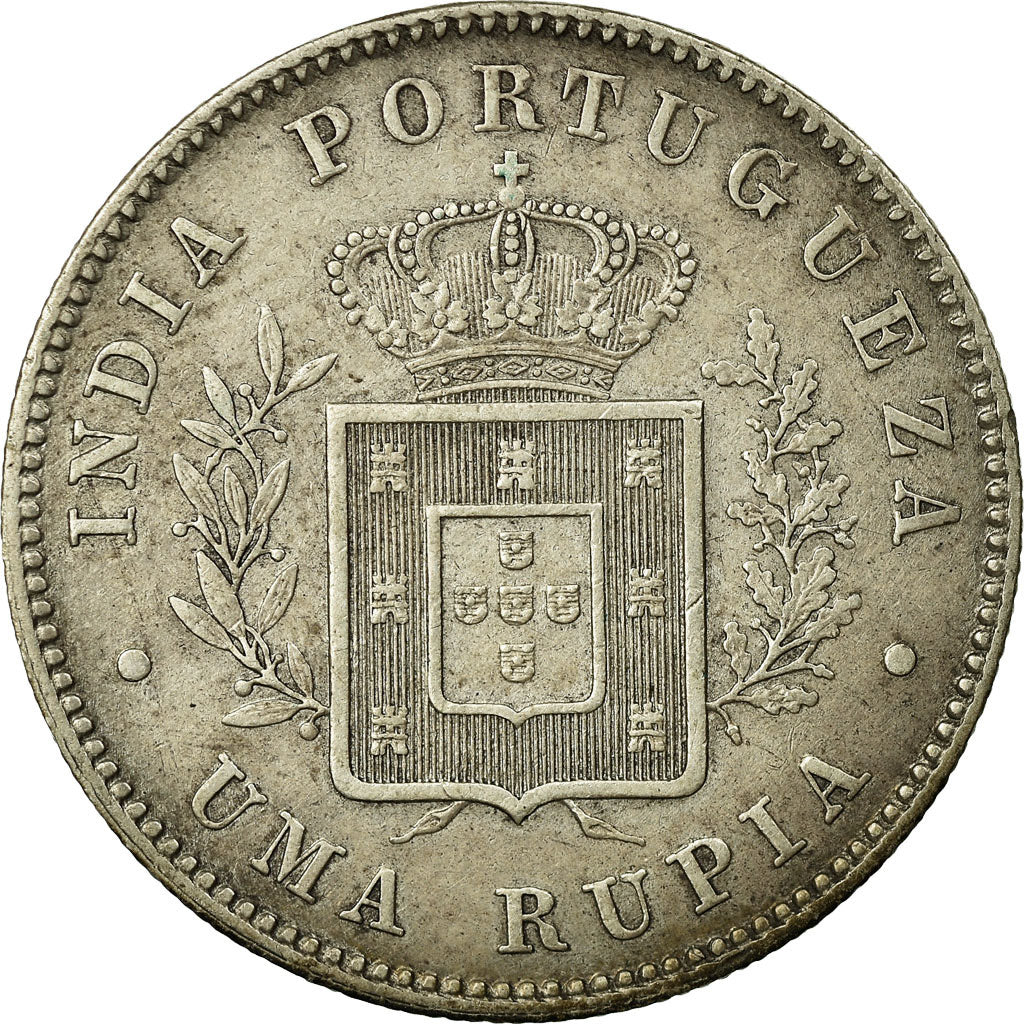 Monnaie, INDIA-PORTUGUESE, GOA, Luiz I, Rupia, 1881, TTB, Argent, KM:312