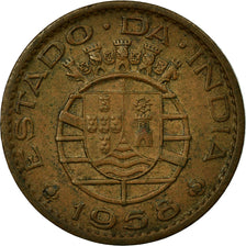Coin, INDIA-PORTUGUESE, 30 Centavos, 1958, EF(40-45), Bronze, KM:31