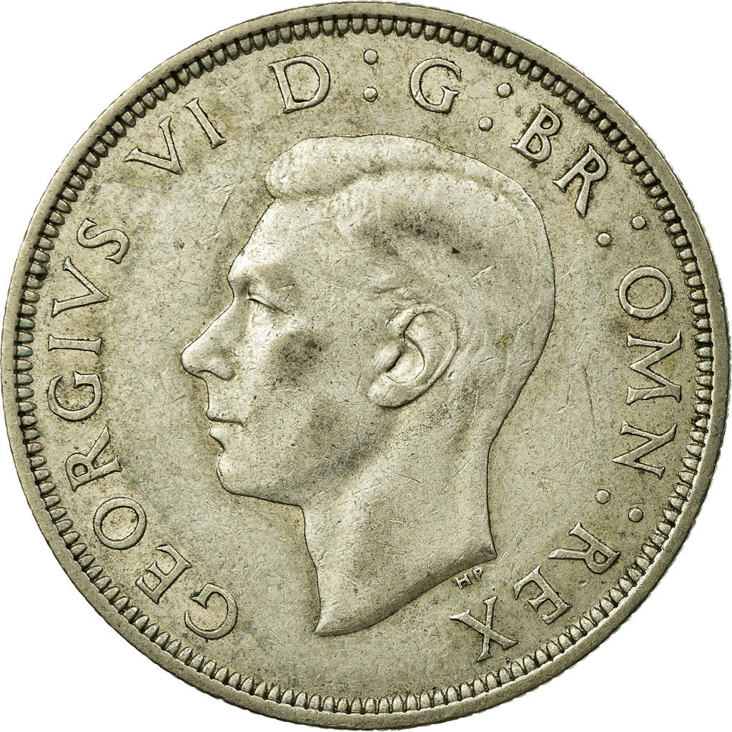 Coin, Great Britain, George VI, 1/2 Crown, 1939, EF(40-45), Silver, KM:856