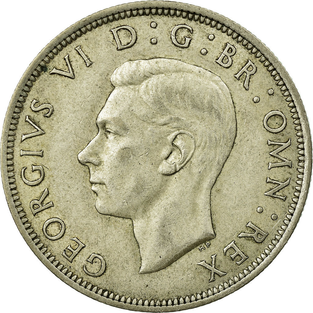 Coin, Great Britain, George VI, 1/2 Crown, 1942, EF(40-45), Silver, KM:856