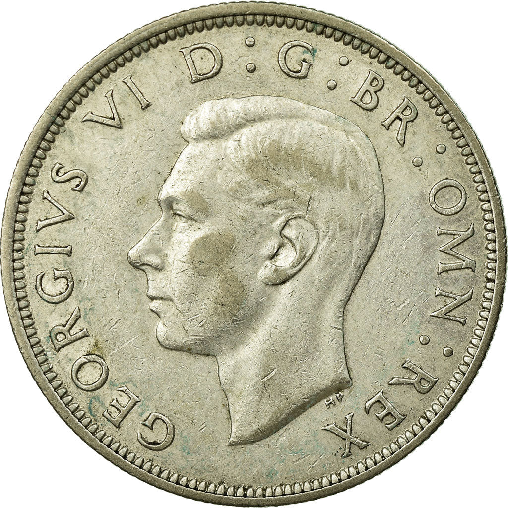 Coin, Great Britain, George VI, 1/2 Crown, 1943, EF(40-45), Silver, KM:856