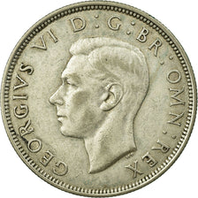 Coin, Great Britain, George VI, 1/2 Crown, 1945, EF(40-45), Silver, KM:856