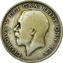 Coin, Great Britain, George V, 1/2 Crown, 1911, VF(20-25), Silver, KM:818.1