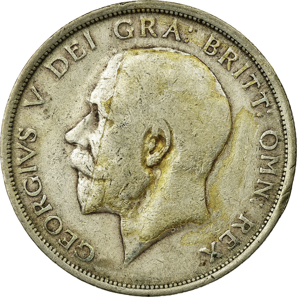 Coin, Great Britain, George V, 1/2 Crown, 1915, VF(20-25), Silver, KM:818.1