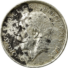 Coin, Great Britain, George V, 1/2 Crown, 1916, VF(20-25), Silver, KM:818.1