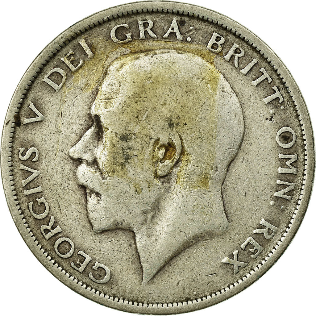 Coin, Great Britain, George V, 1/2 Crown, 1919, VF(20-25), Silver, KM:818.1