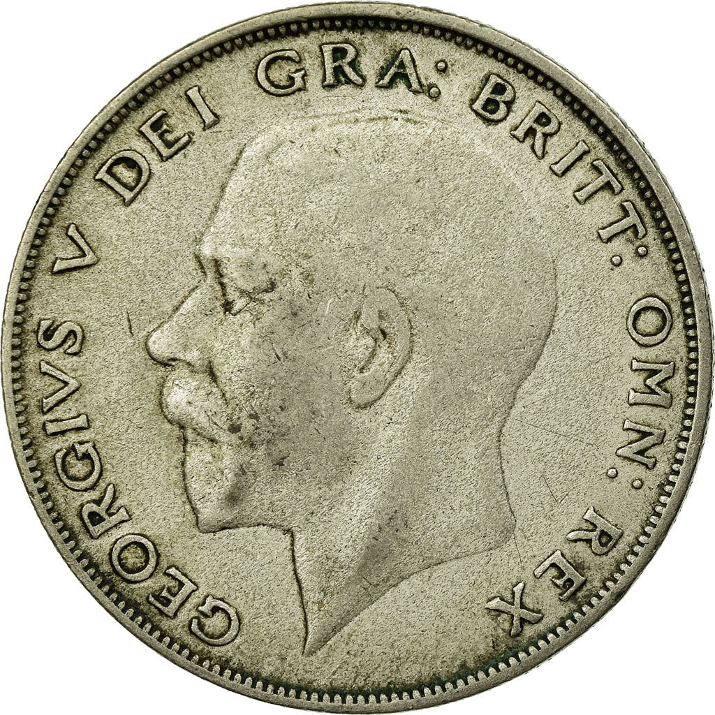 Coin, Great Britain, George V, 1/2 Crown, 1922, VF(20-25), Silver, KM:818.2