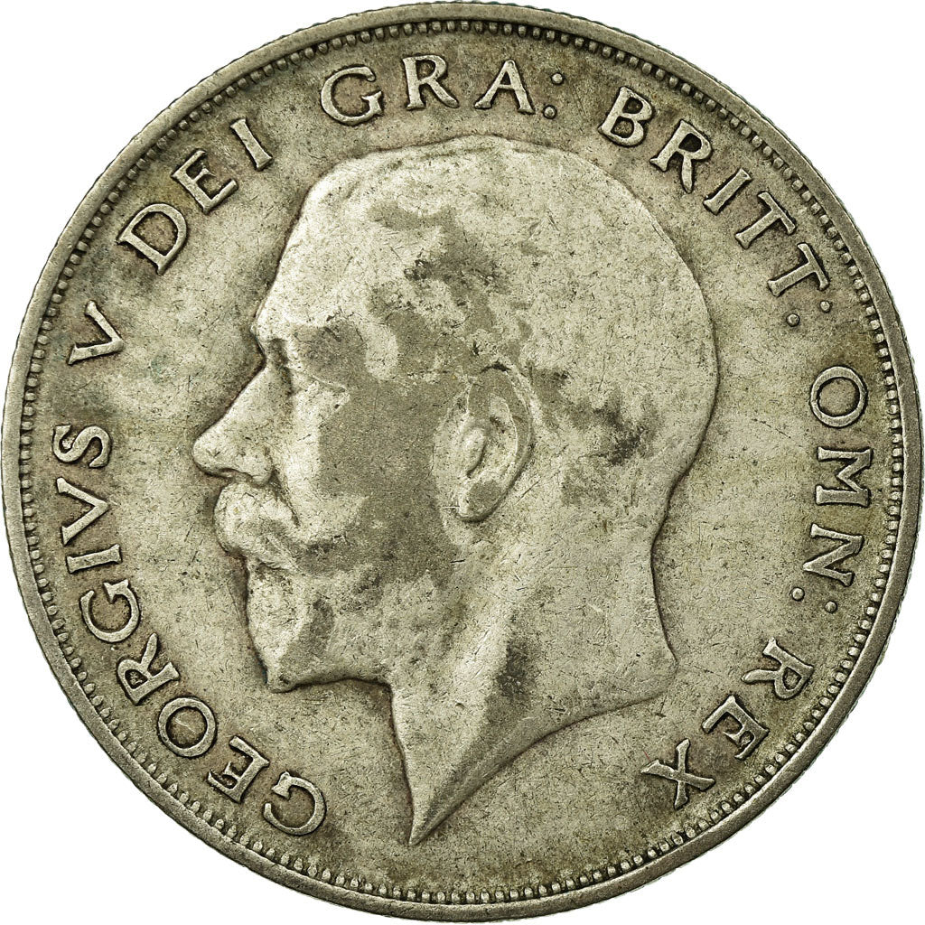 Coin, Great Britain, George V, 1/2 Crown, 1923, VF(20-25), Silver, KM:818.2