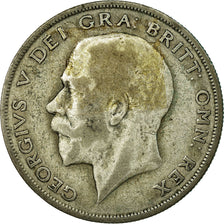 Coin, Great Britain, George V, 1/2 Crown, 1924, VF(20-25), Silver, KM:818.2