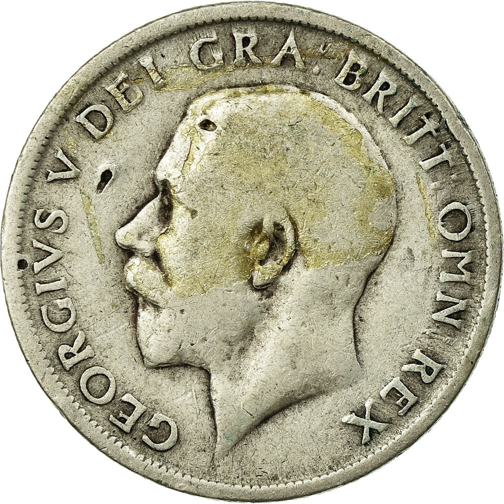Coin, Great Britain, George V, Shilling, 1918, VF(20-25), Silver, KM:816