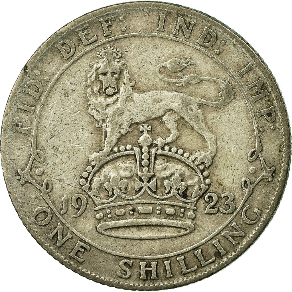 Coin, Great Britain, George V, Shilling, 1923, VF(20-25), Silver, KM:816a