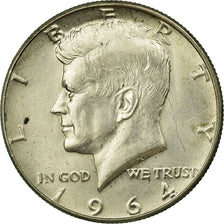 Coin, United States, Kennedy Half Dollar, Half Dollar, 1964, U.S. Mint