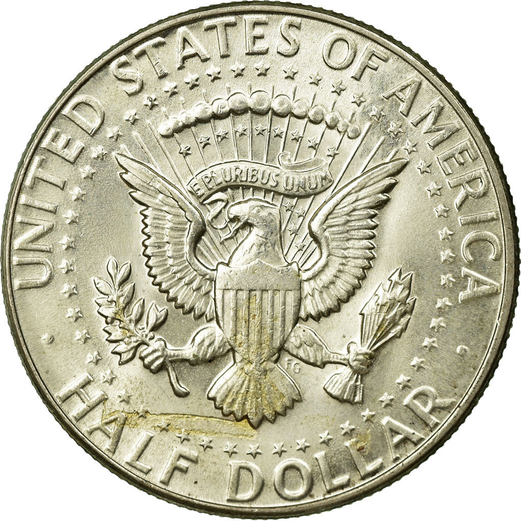 Coin, United States, Kennedy Half Dollar, Half Dollar, 1964, U.S. Mint