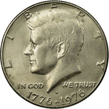 Coin, United States, Kennedy Half Dollar, Half Dollar, 1976, U.S. Mint, Denver