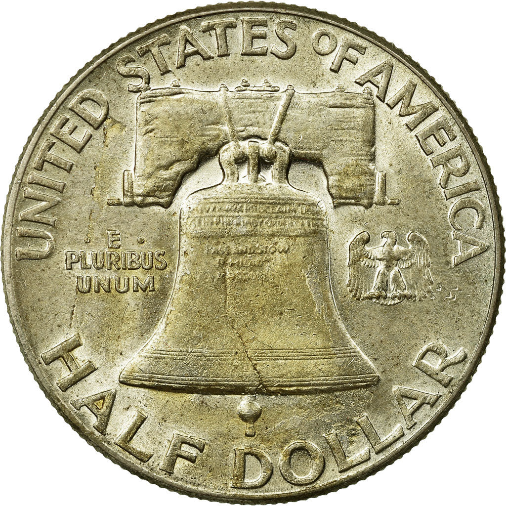 Coin, United States, Franklin Half Dollar, Half Dollar, 1948, U.S. Mint, Denver