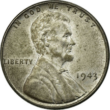 Coin, United States, Lincoln Cent, Cent, 1943, U.S. Mint, Philadelphia