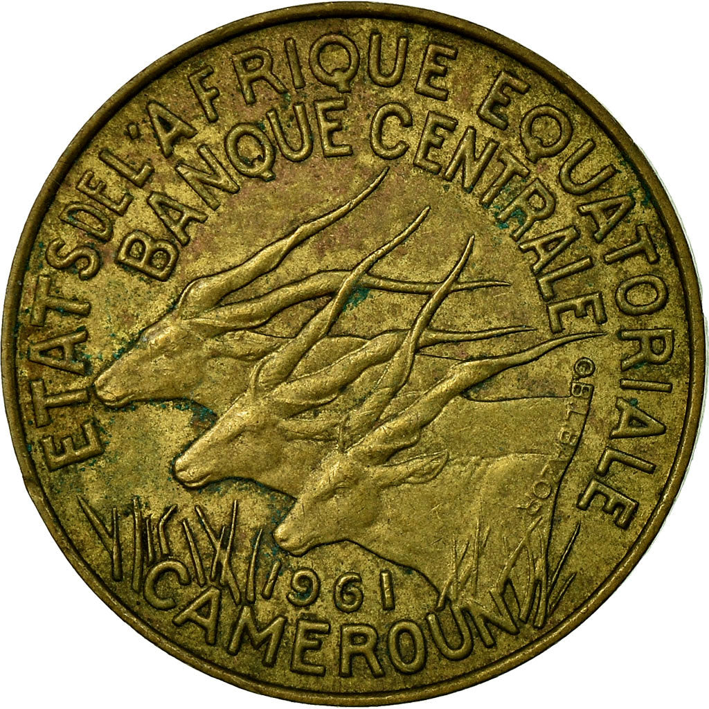 Coin, EQUATORIAL AFRICAN STATES, 5 Francs, 1961, Paris, EF(40-45)