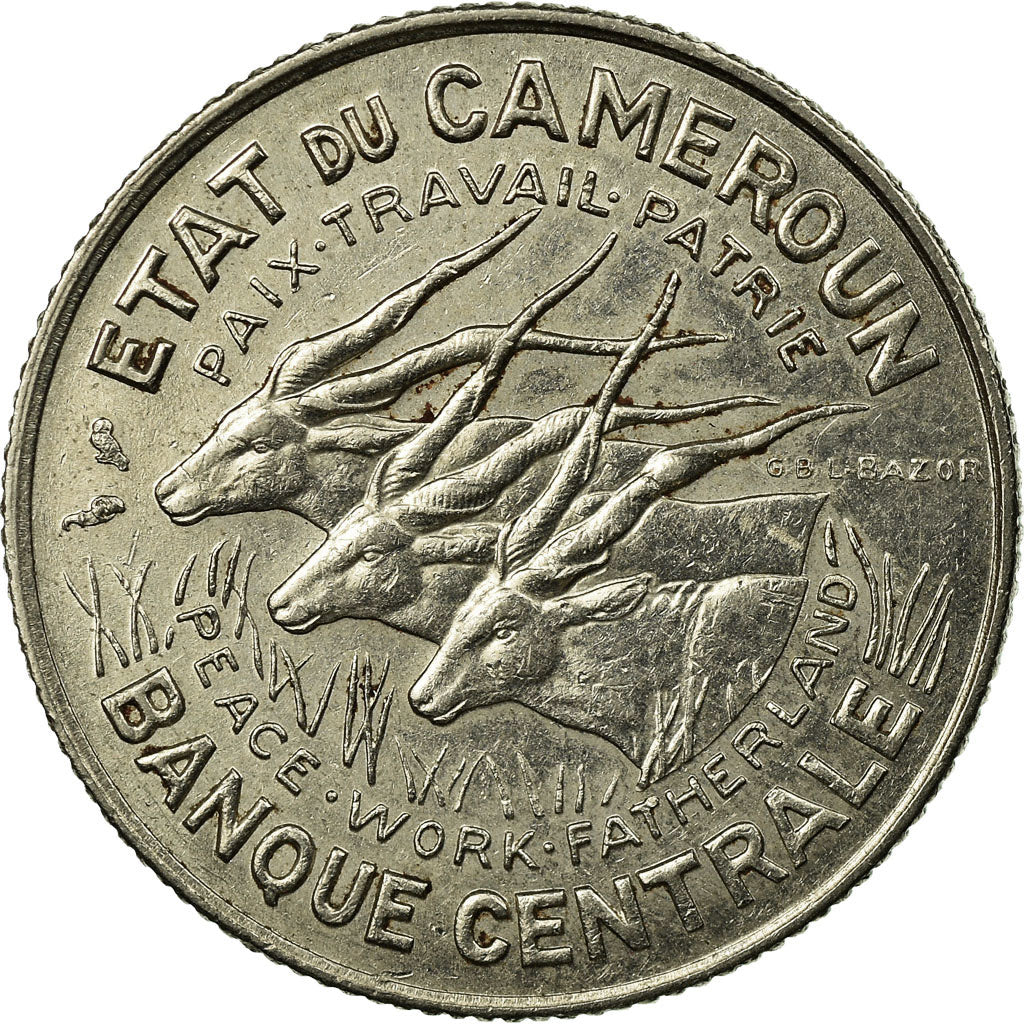 Coin, Cameroon, 100 Francs, 1968, Paris, EF(40-45), Nickel, KM:14