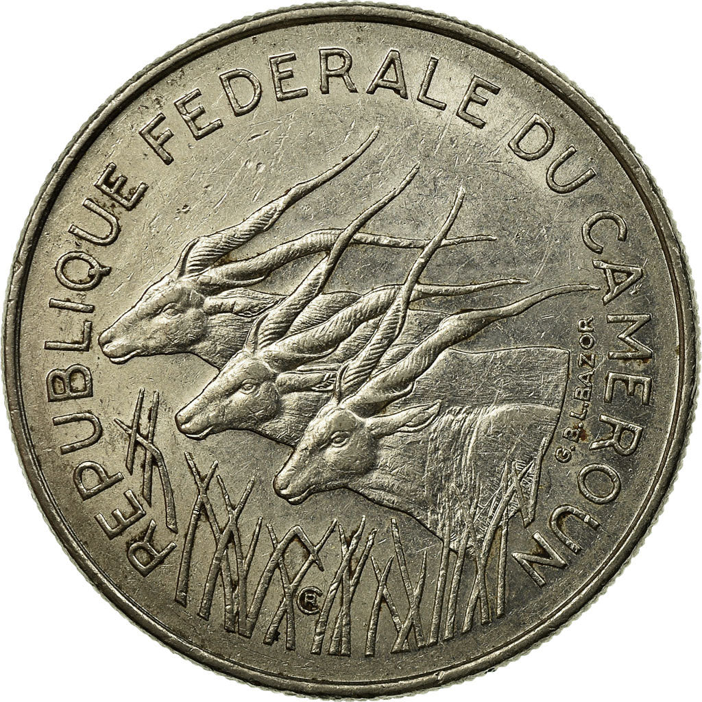 Coin, Cameroon, 100 Francs, 1972, Paris, EF(40-45), Nickel, KM:15