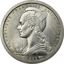 Coin, Cameroon, Franc, 1948, Paris, AU(55-58), Aluminum, KM:8