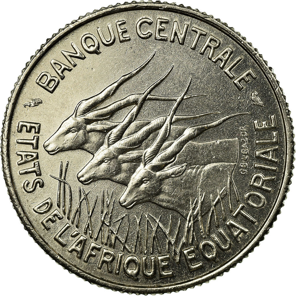 Coin, EQUATORIAL AFRICAN STATES, 100 Francs, 1966, Paris, EF(40-45), Nickel