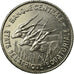 Coin, EQUATORIAL AFRICAN STATES, 100 Francs, 1966, Paris, EF(40-45), Nickel