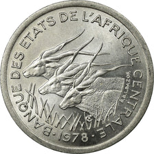 Coin, Central African States, Franc, 1978, Paris, AU(55-58), Aluminum, KM:8