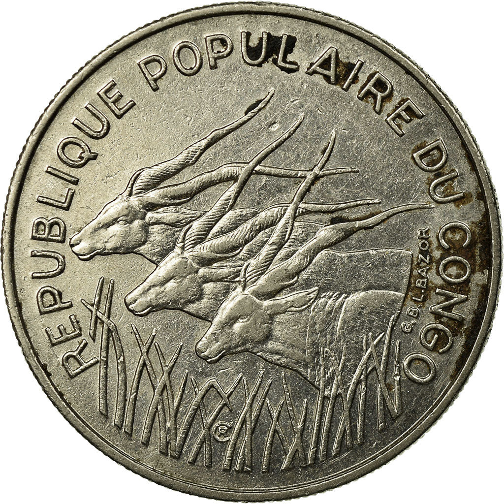 Coin, Congo Republic, 100 Francs, 1971, Paris, EF(40-45), Nickel, KM:1