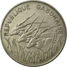 Coin, Gabon, 100 Francs, 1971, Paris, EF(40-45), Nickel, KM:12