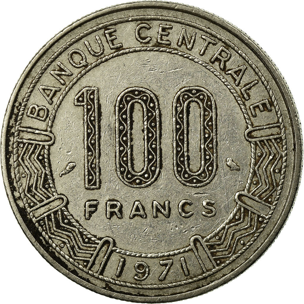 Coin, Chad, 100 Francs, 1971, Paris, EF(40-45), Nickel, KM:2