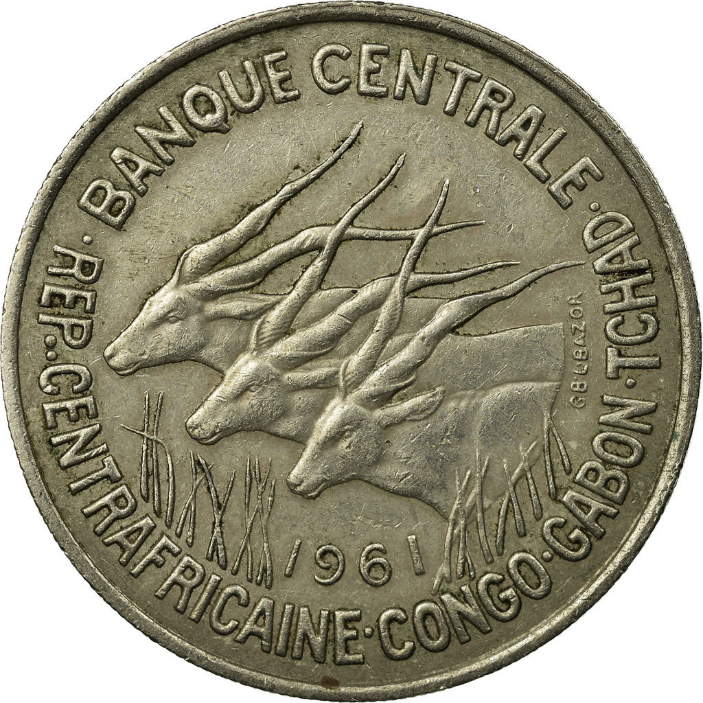 Coin, EQUATORIAL AFRICAN STATES, 50 Francs, 1961, Paris, EF(40-45)