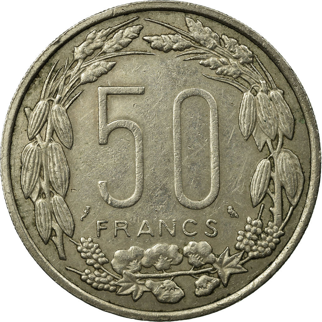 Coin, EQUATORIAL AFRICAN STATES, 50 Francs, 1961, Paris, EF(40-45)