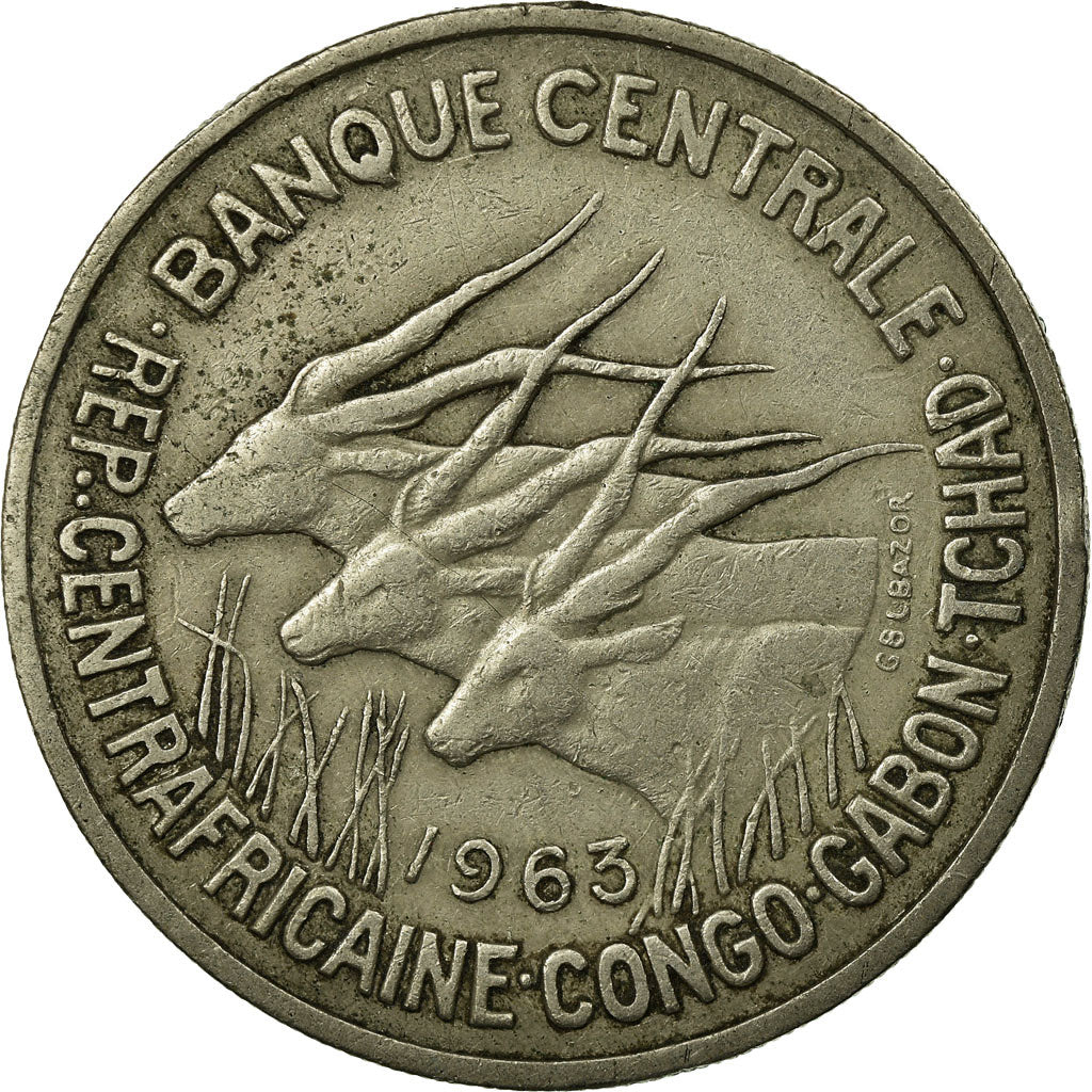 Coin, EQUATORIAL AFRICAN STATES, 50 Francs, 1963, Paris, EF(40-45)