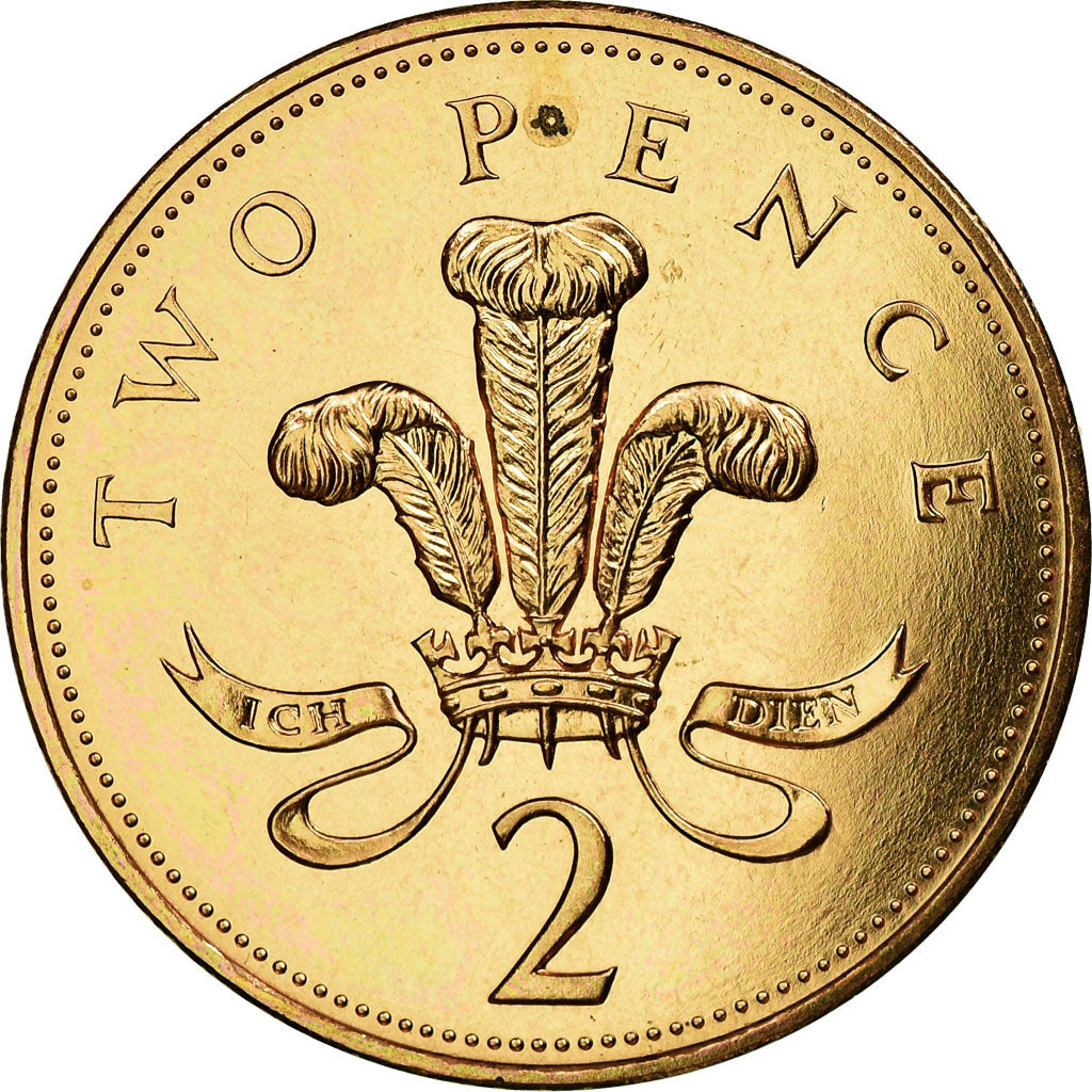 Coin, Great Britain, Elizabeth II, 2 Pence, 1991, MS(63), Bronze, KM:936
