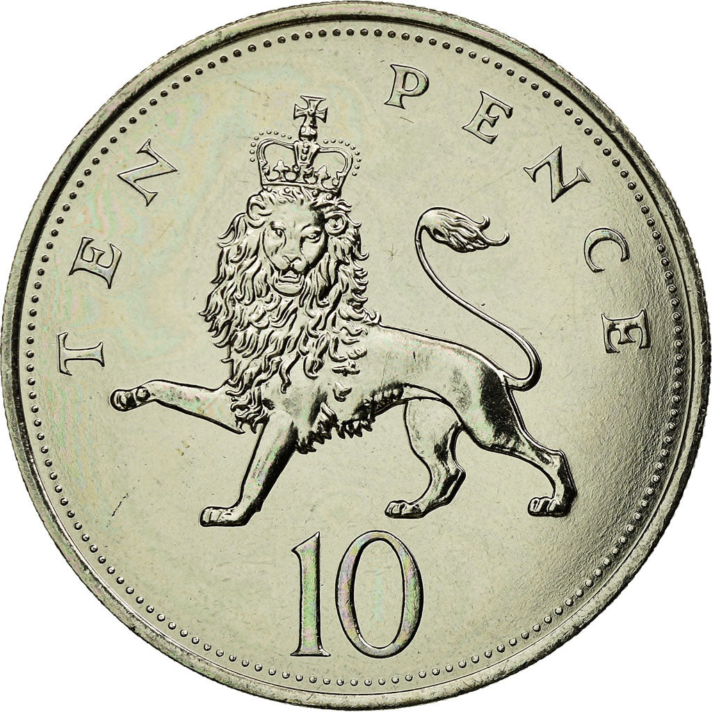 Coin, Great Britain, Elizabeth II, 10 Pence, 1991, MS(63), Copper-nickel, KM:938