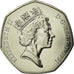 Coin, Great Britain, Elizabeth II, 50 Pence, 1991, MS(63), Copper-nickel