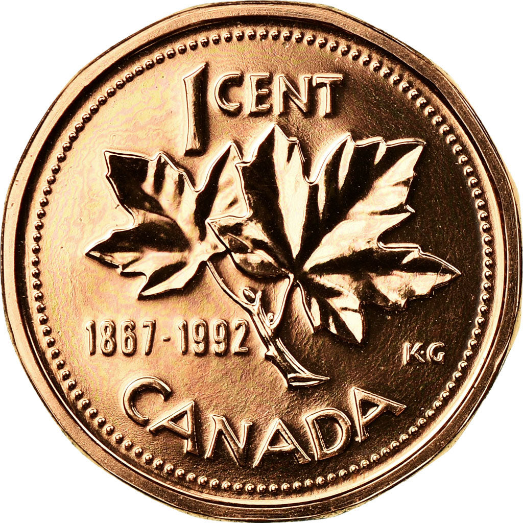 Coin, Canada, Elizabeth II, Cent, 1992, Royal Canadian Mint, Ottawa, MS(63)